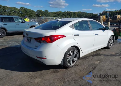 2015 Hyundai Elantra Limited z USA, uszkodzony, nr VIN 5NPDH4AE6FH598151